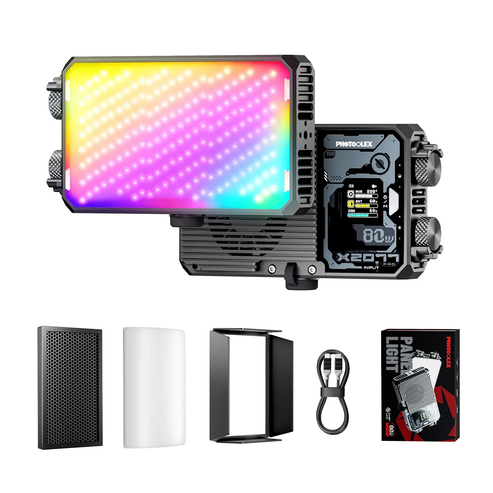 Photoolex X2077 Pro 面板燈 - Photoolex