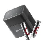 PHOTOOLEX 1.5V AA 可充電鋰離子電池充電器套裝,3600mWh,1600 次循環,8 包 - Photoolex