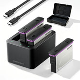 Photoolex Insta360 X5 Battery Charging Case Kit - Photoolex