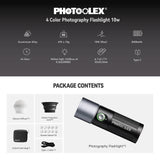 PHOTOOLEX 磁性圖案片四色攝影聚光燈 10W - Photoolex