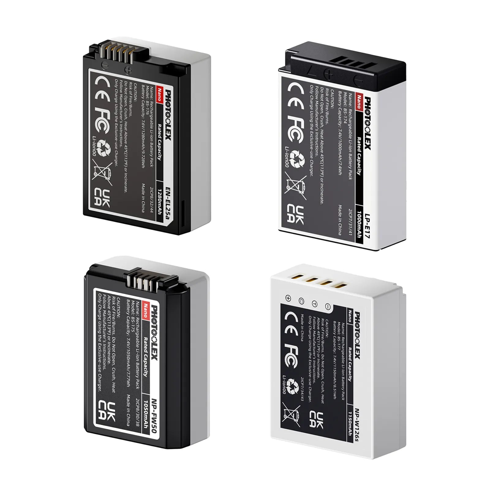 PHOTOOLEX BB Series Nano Camera Battery - Photoolex