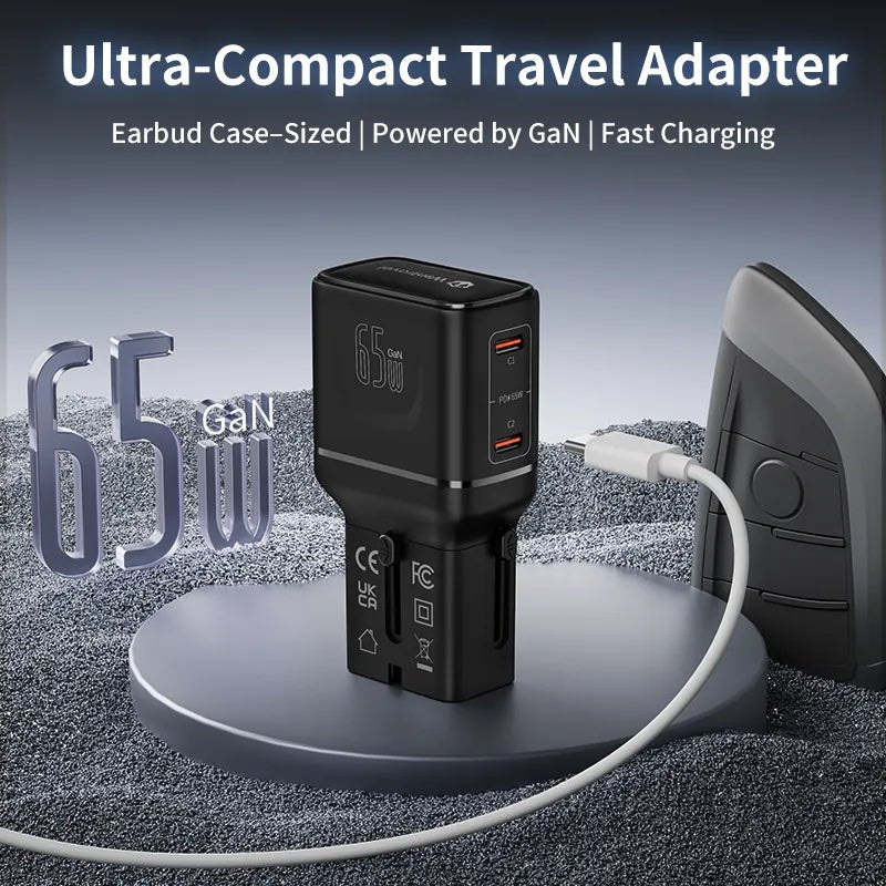 PHOTOOLEX Ultra - Compact Travel Adapter - Photoolex