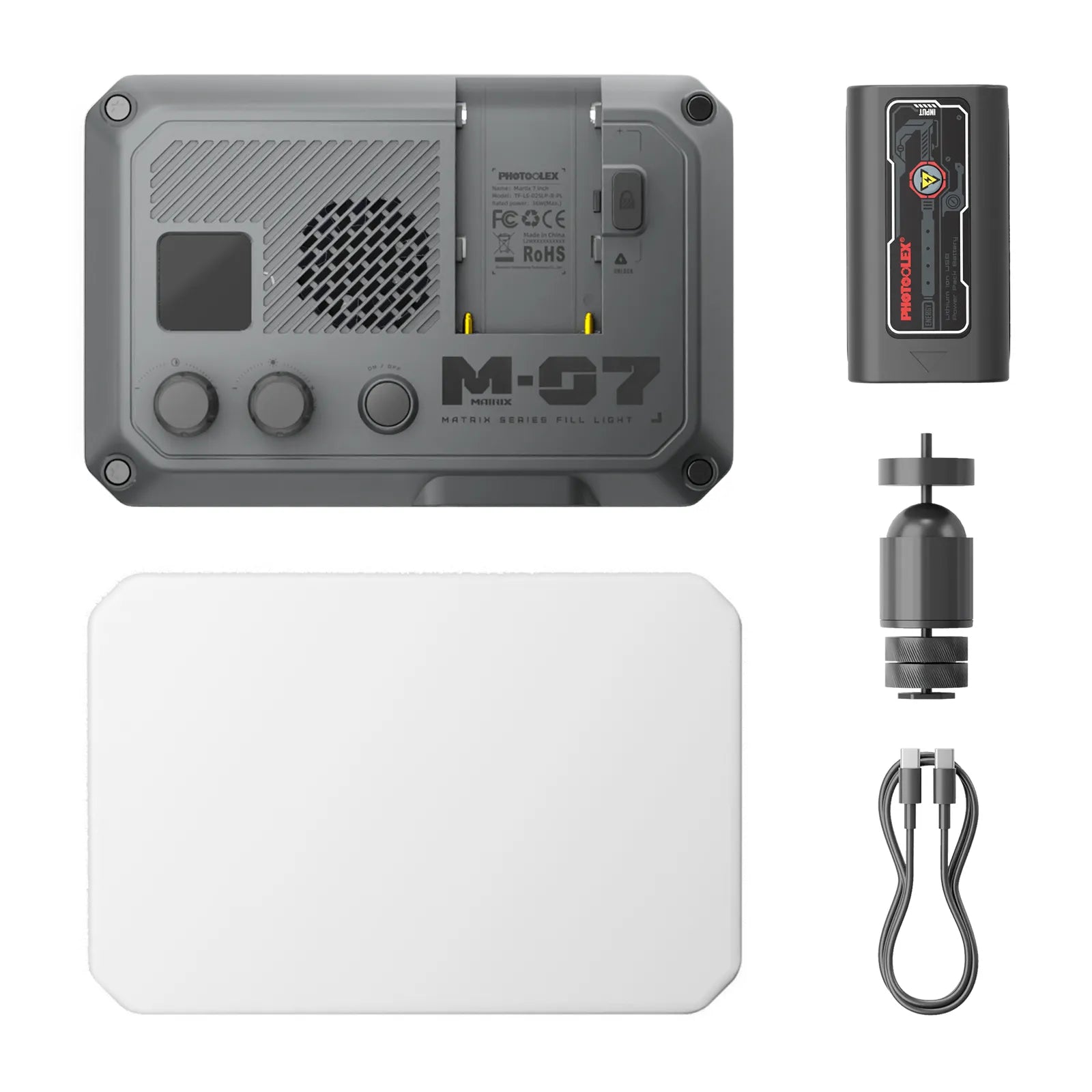 PHOTOOLEX Matrix 7 - 7'' 面板燈 RGB - Photoolex