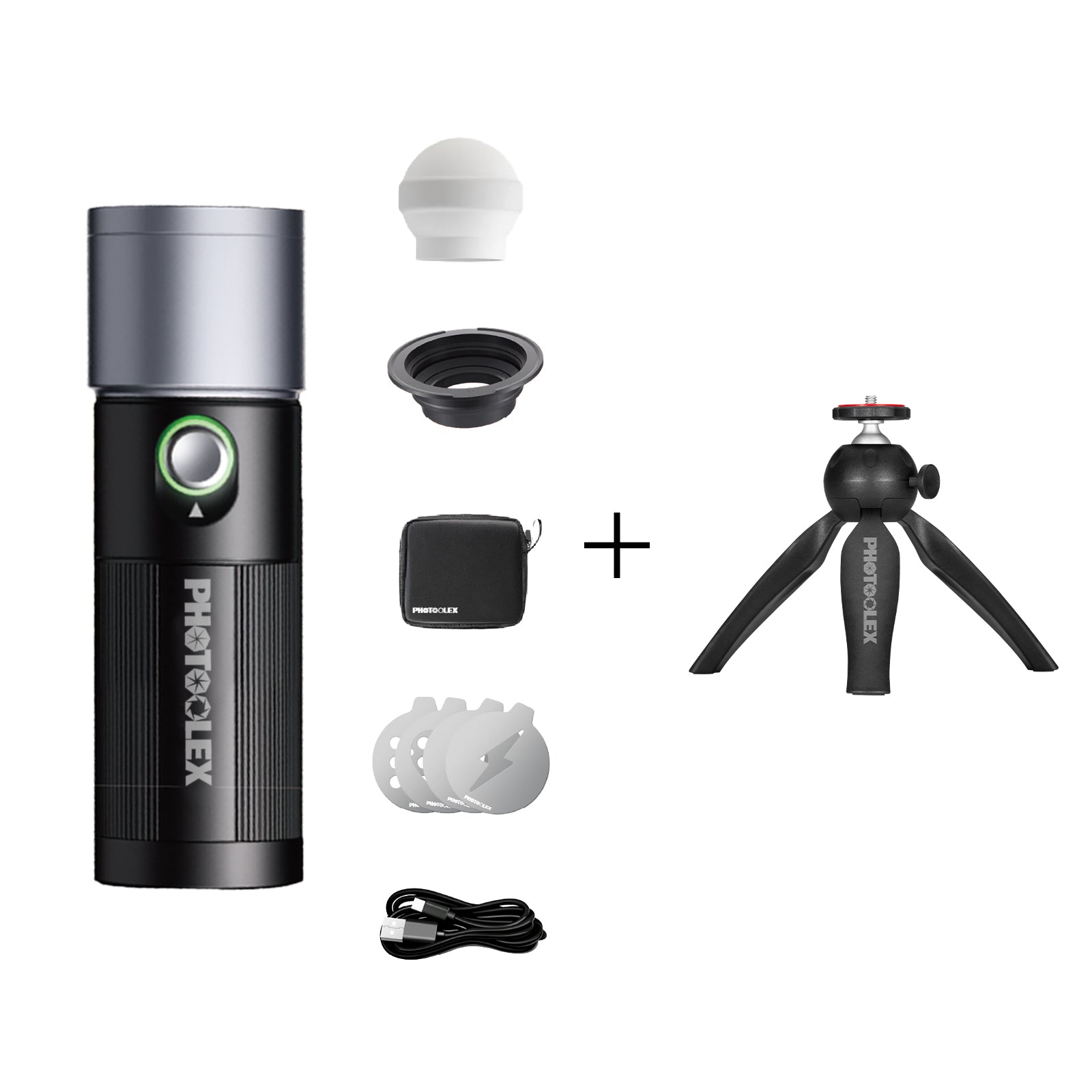 PHOTOOLEX 磁性圖案片四色攝影聚光燈 10W - Photoolex