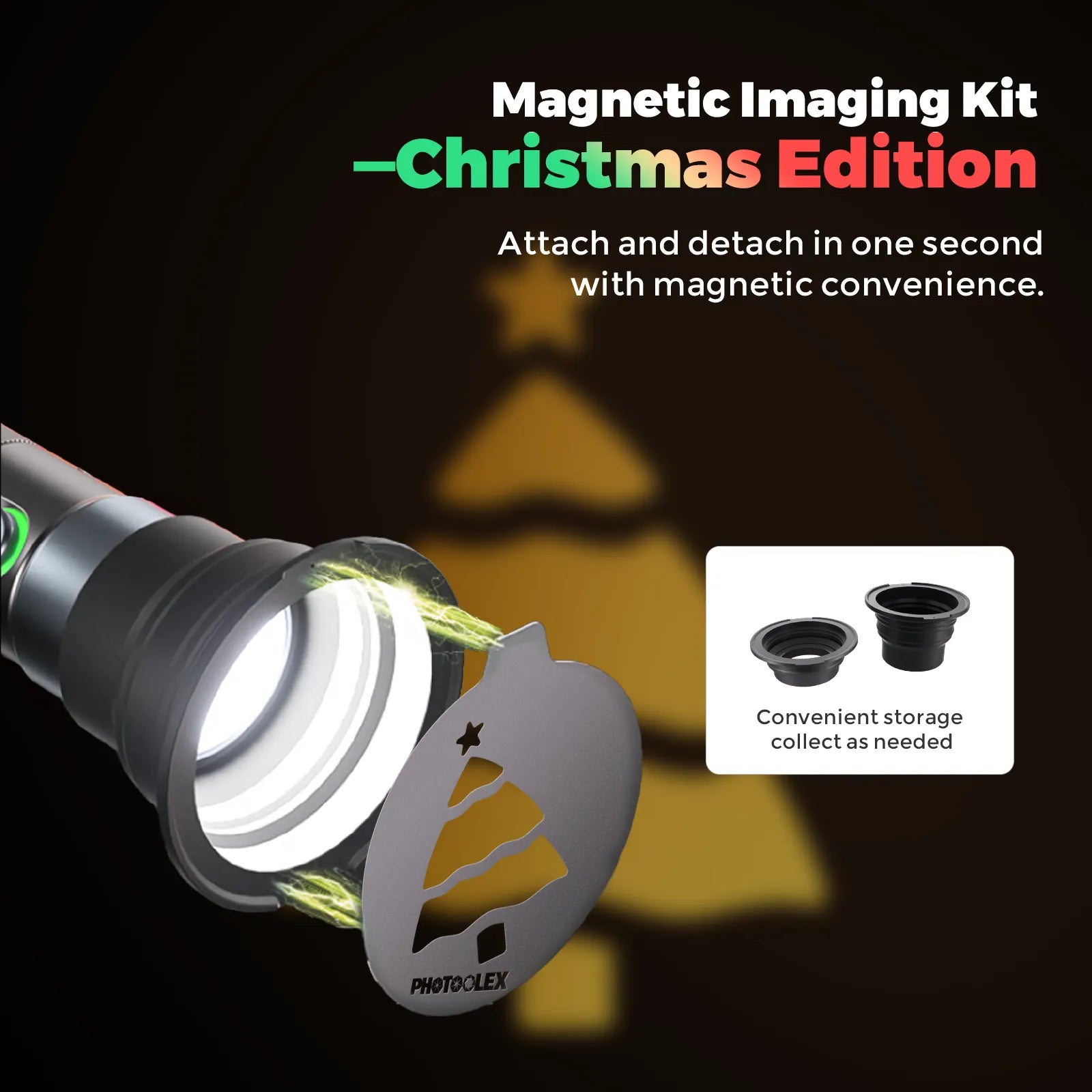 PHOTOOLEX 聖誕磁性圖案片 - 聖誕快樂 - Photoolex