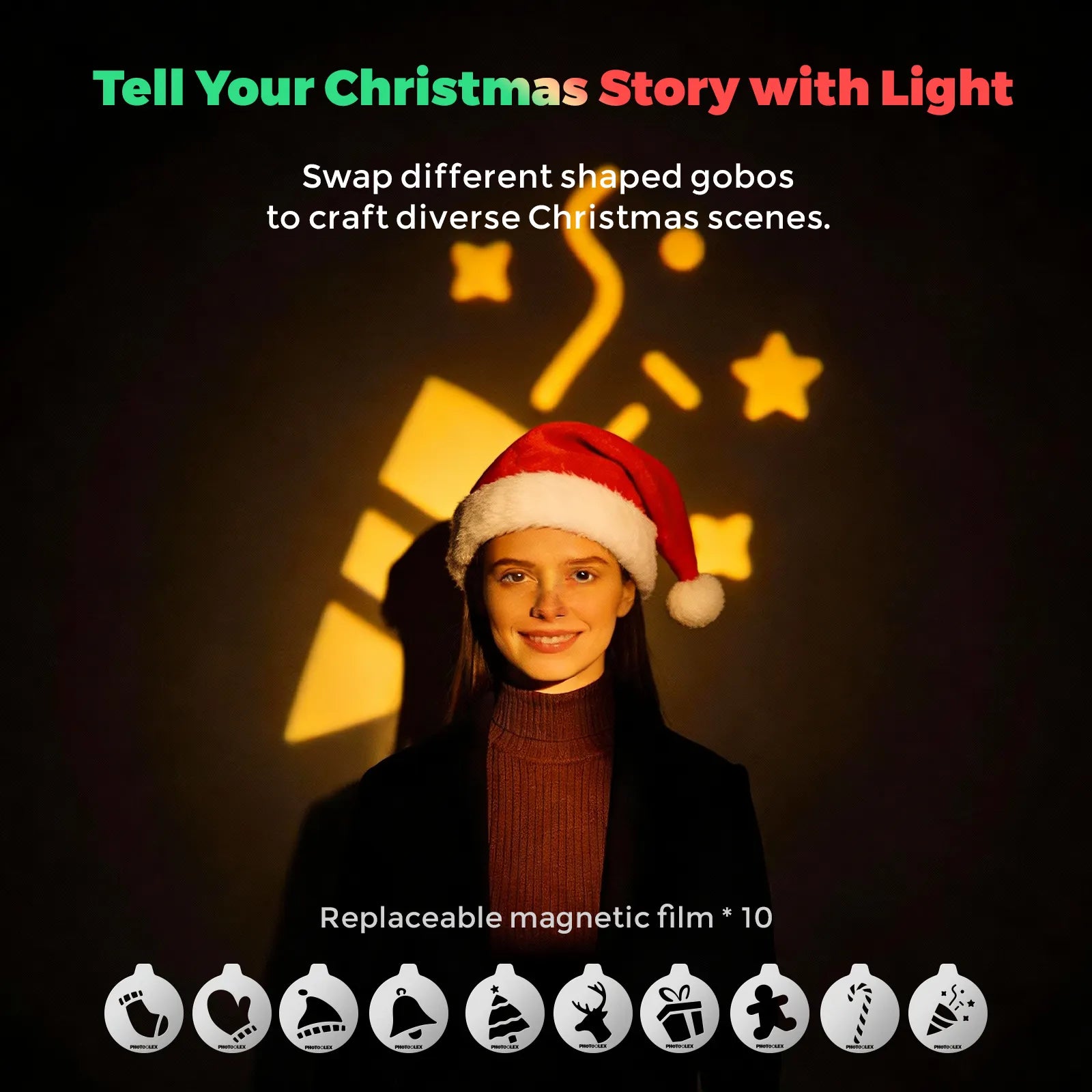 PHOTOOLEX 聖誕磁性圖案片 - 聖誕快樂 - Photoolex