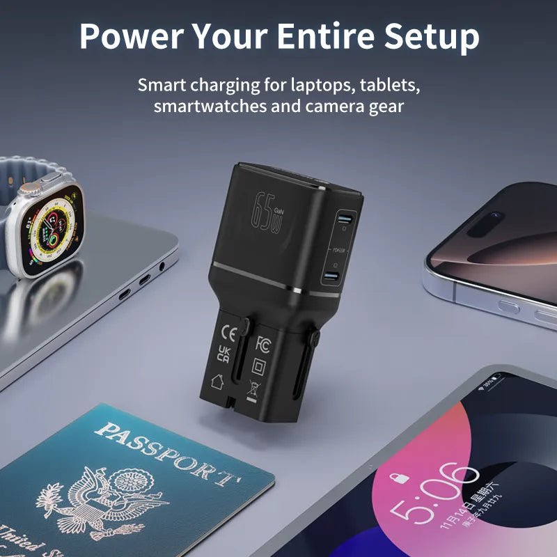 PHOTOOLEX Ultra - Compact Travel Adapter - Photoolex