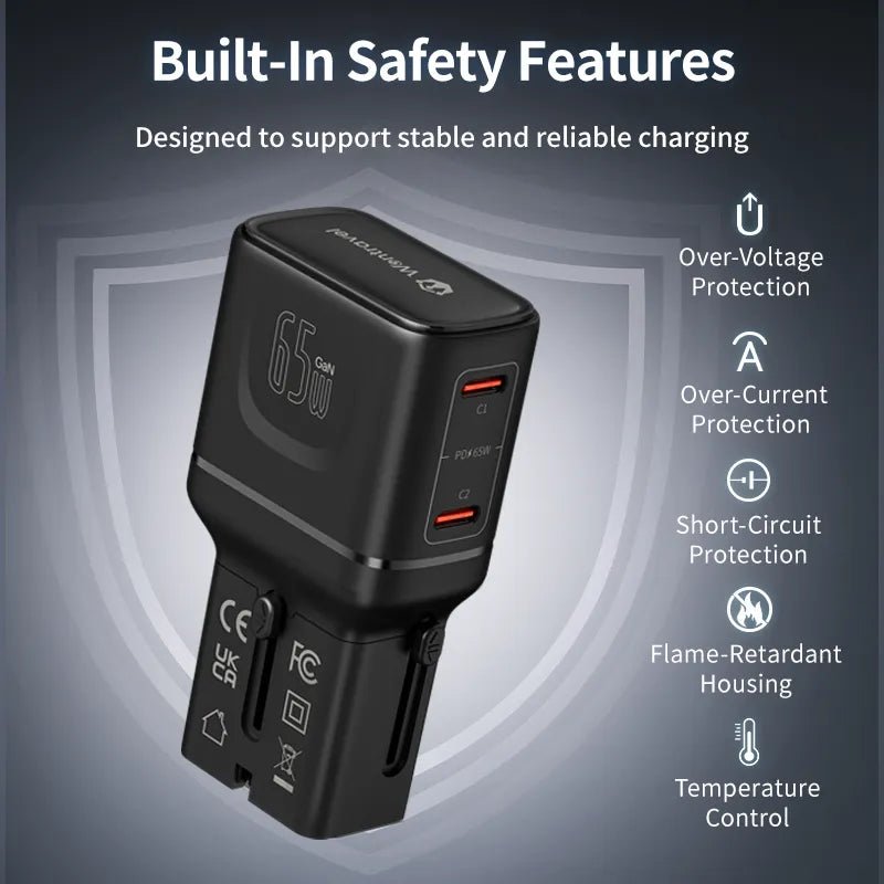 PHOTOOLEX Ultra - Compact Travel Adapter - Photoolex