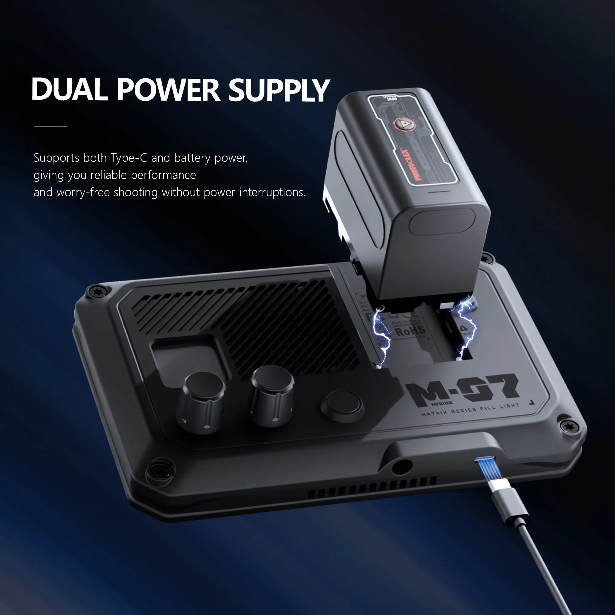 PHOTOOLEX Matrix 7 - 7'' 面板燈 RGB - Photoolex