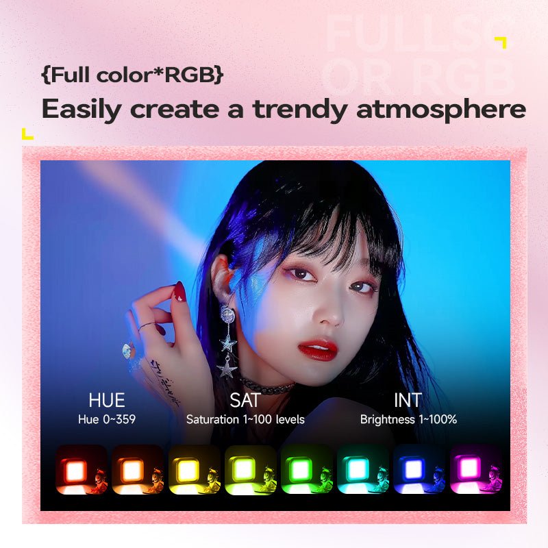 PHOTOOLEX TOFU - LUX RGB 視頻燈 TOFU 相機燈 - Photoolex