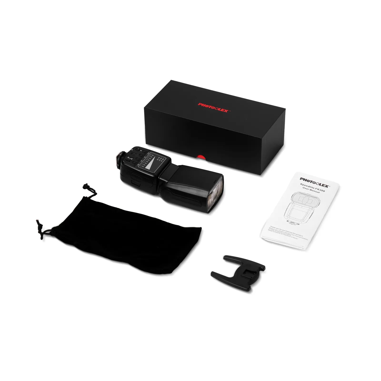 PHOTOOLEX FK300 相機閃光燈 Speedlite 適用於佳能、尼康、索尼、奧林巴斯、富士和其他單反相機 - Photoolex