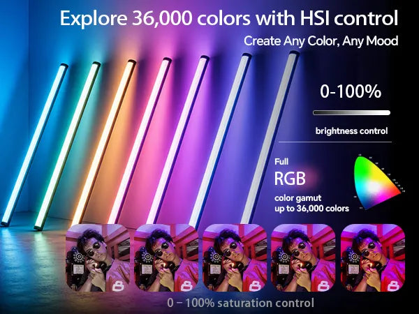 PHOTOOLEX B1200 RGB Tube Light mo 4
