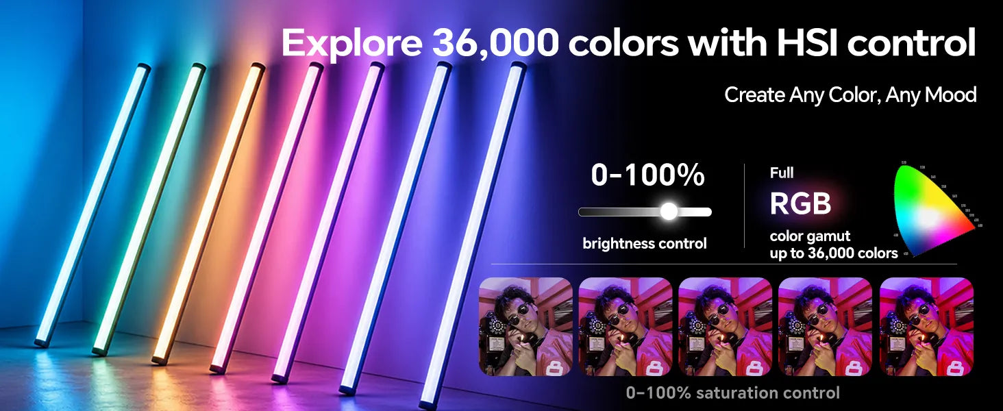 PHOTOOLEX B1200 RGB Tube Light pc 4
