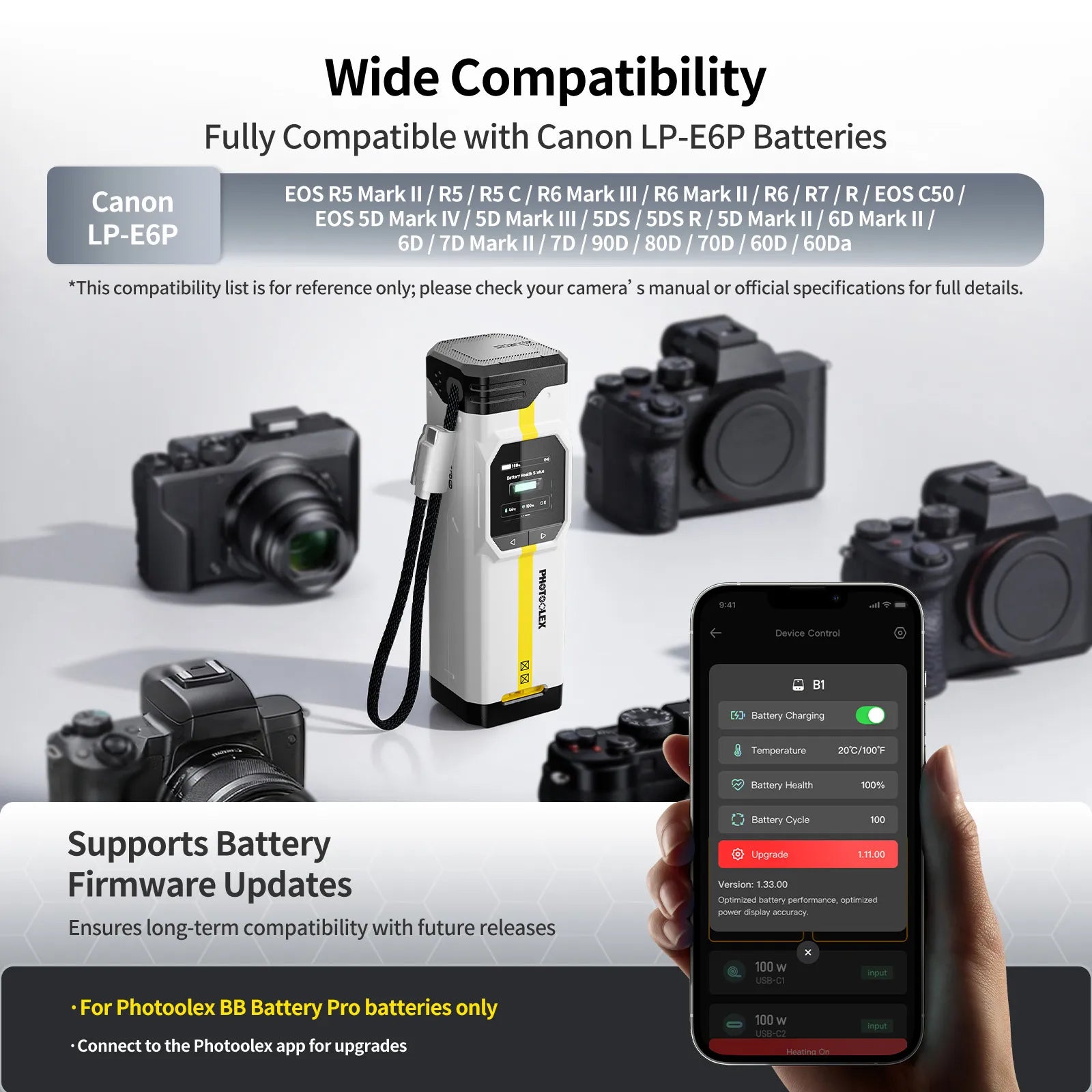 PHOTOOLEX BB Pro Camera Battery Charger & Power Bank - Photoolex
