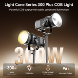 PHOTOOLEX CONE 300W PLUS COB Video Light