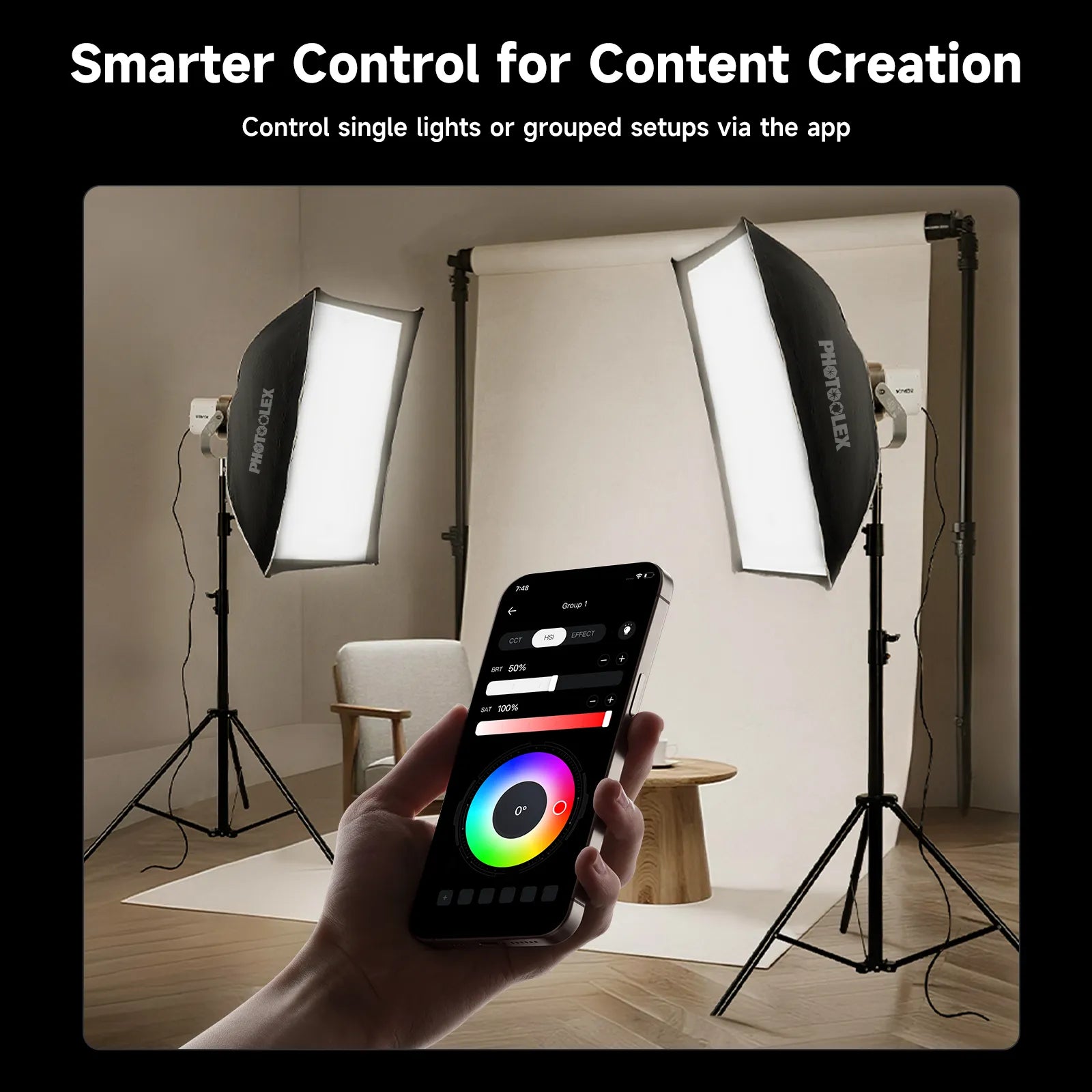 PHOTOOLEX LIGHT CONE Il 200W COB Video Light - Photoolex