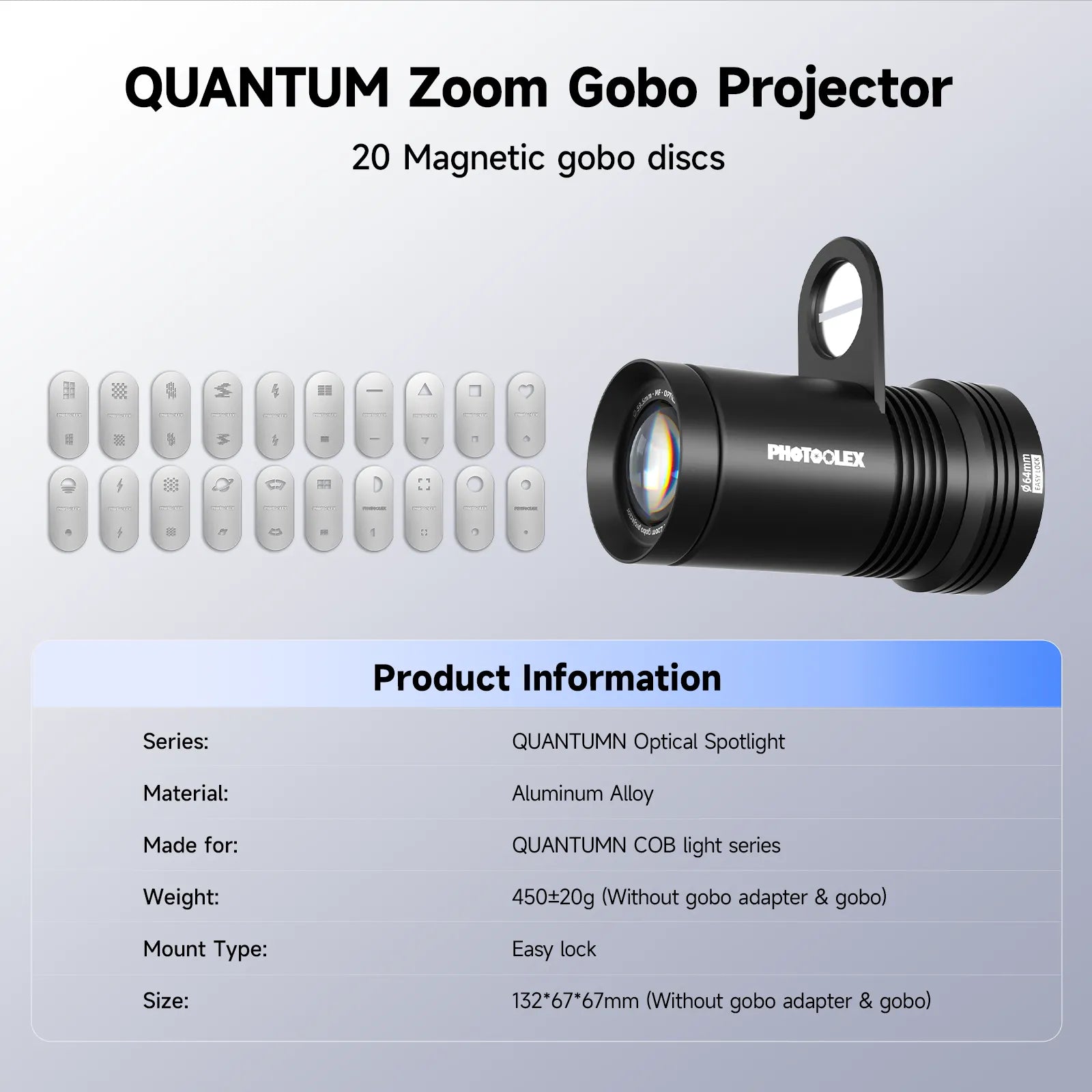 PHOTOOLEX QUANTUM Spotlight Attachment - Photoolex