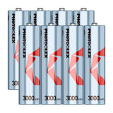 PHOTOOLEX 4/8 × 1.5V AA，3000mWh，可充電鋰離子電池充電器 - Photoolex