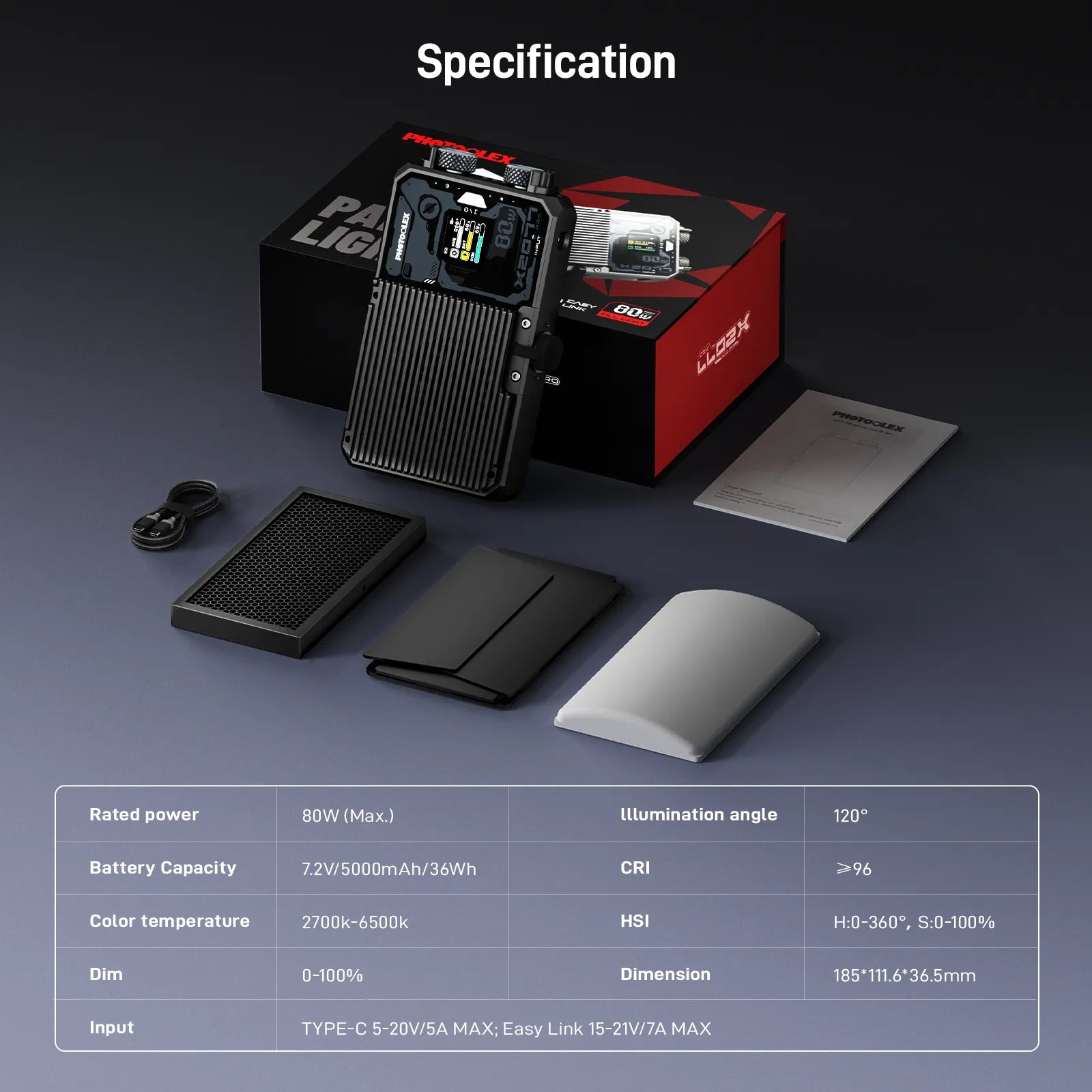 Photoolex X2077 Pro Panel Light - Photoolex
