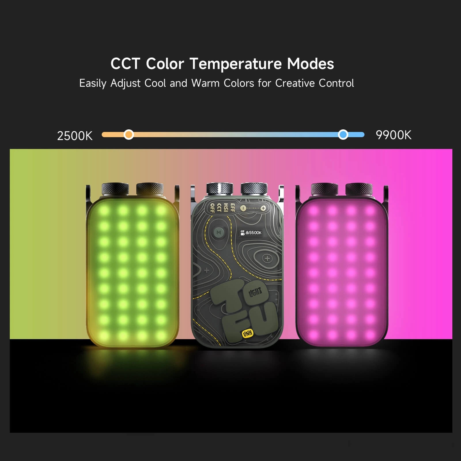 PHOTOOLEX TOFU - BRO RGB 視頻燈 - Photoolex