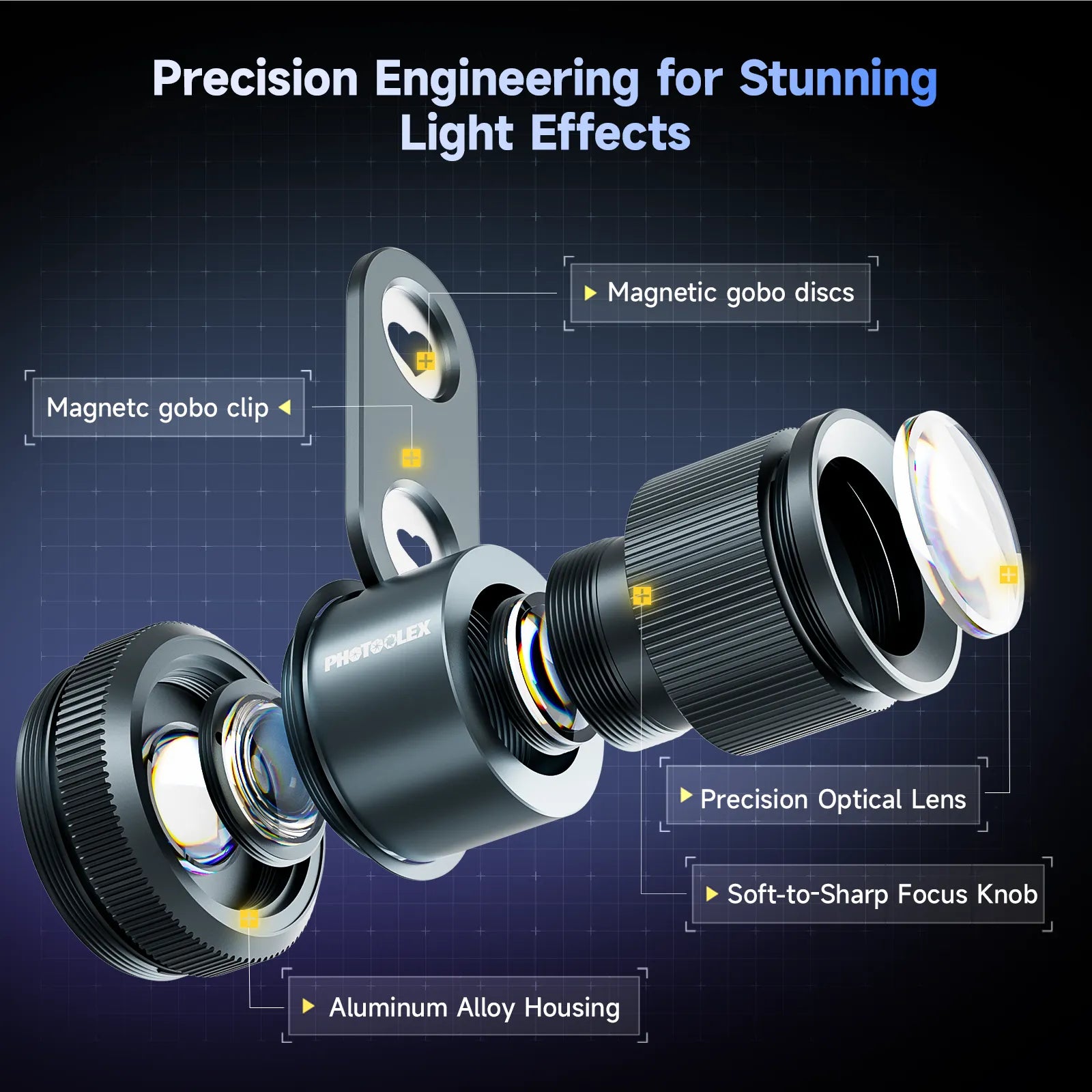 PHOTOOLEX Mini Spotlight Snoot - Photoolex