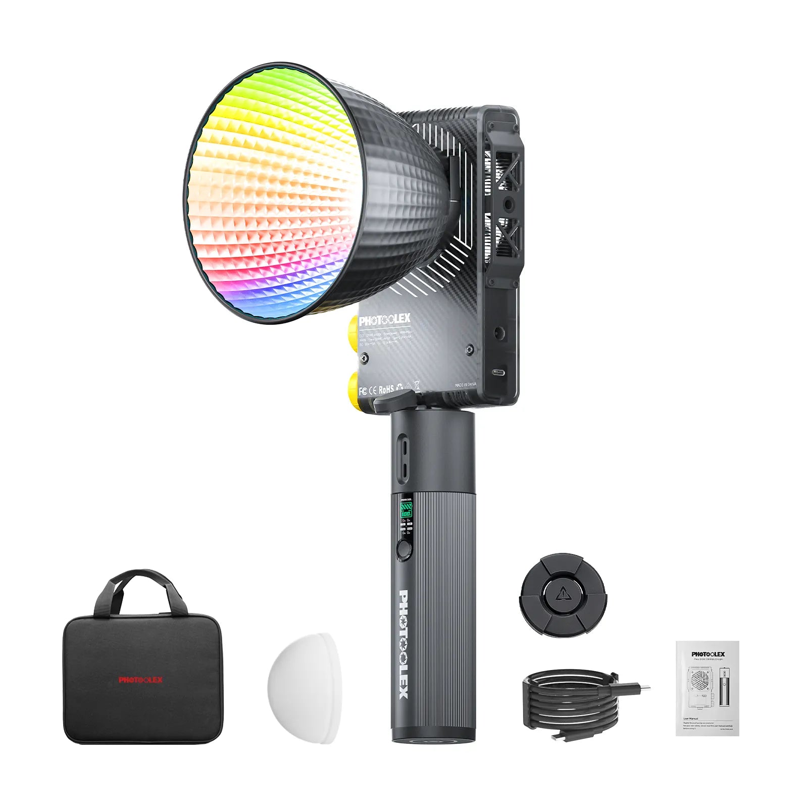 PHOTOOLEX Q100C 100W RGB COB 燈 - Photoolex