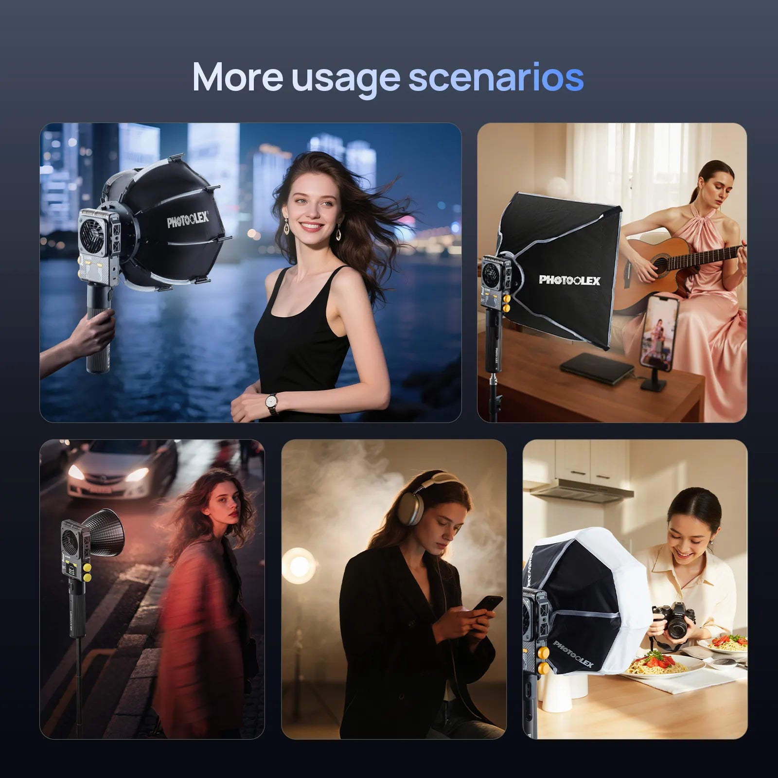 PHOTOOLEX Q100C 100W RGB COB 燈 - Photoolex