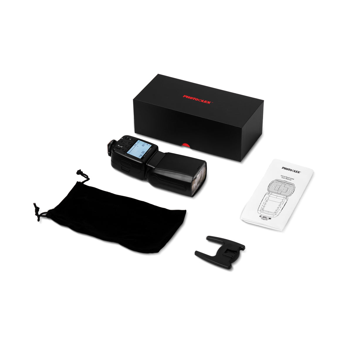 PHOTOOLEX FK310 相機閃光燈 Speedlite 適用於佳能、尼康、索尼、奧林巴斯、富士和其他單反相機 - Photoolex
