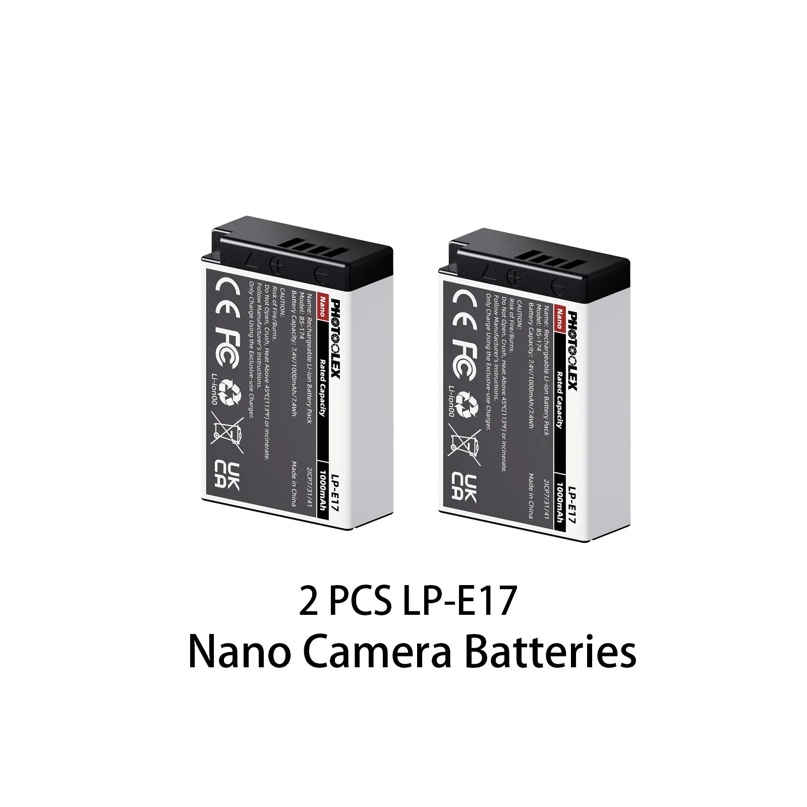 PHOTOOLEX BB Series Nano Camera Battery - Photoolex