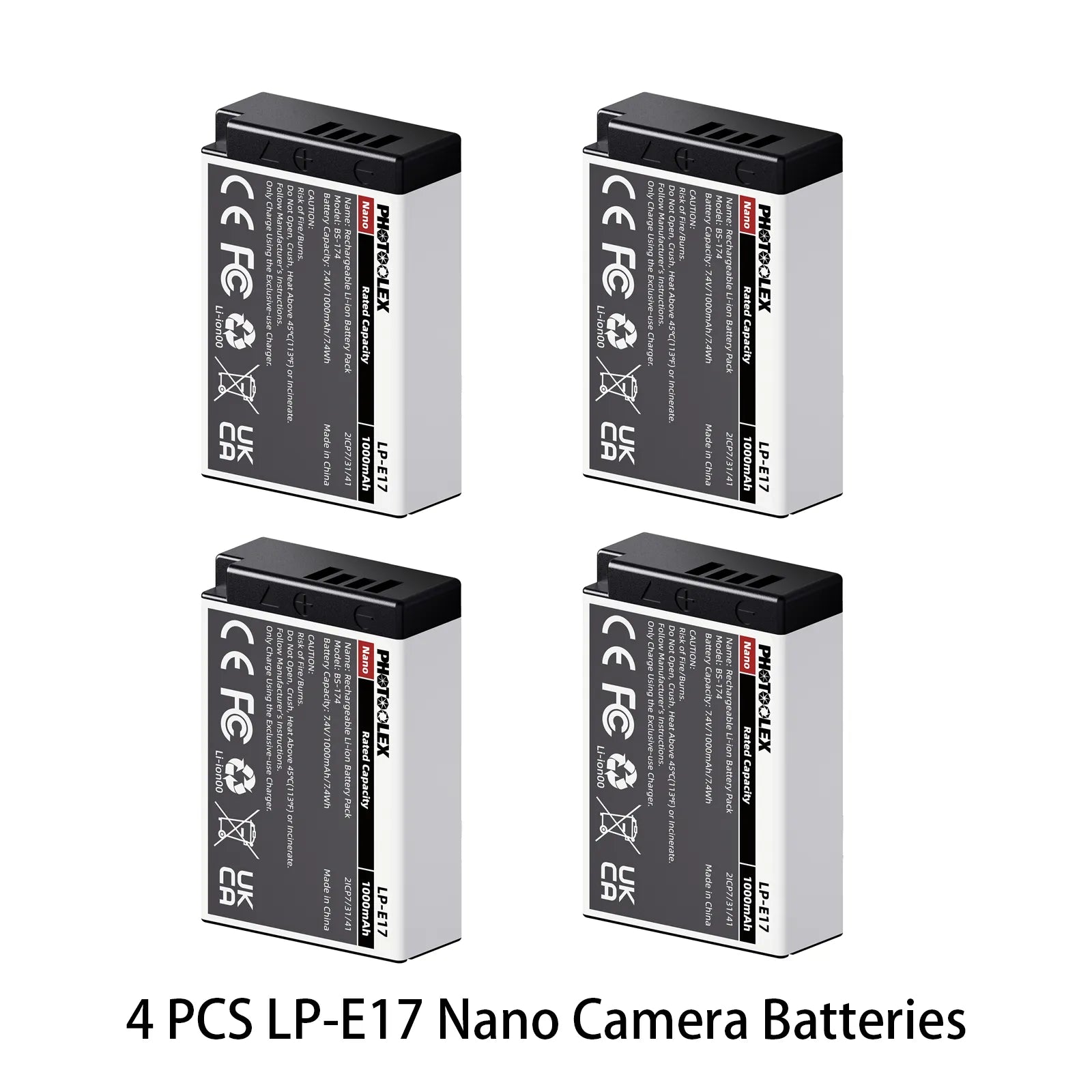 PHOTOOLEX BB Series Nano Camera Battery - Photoolex
