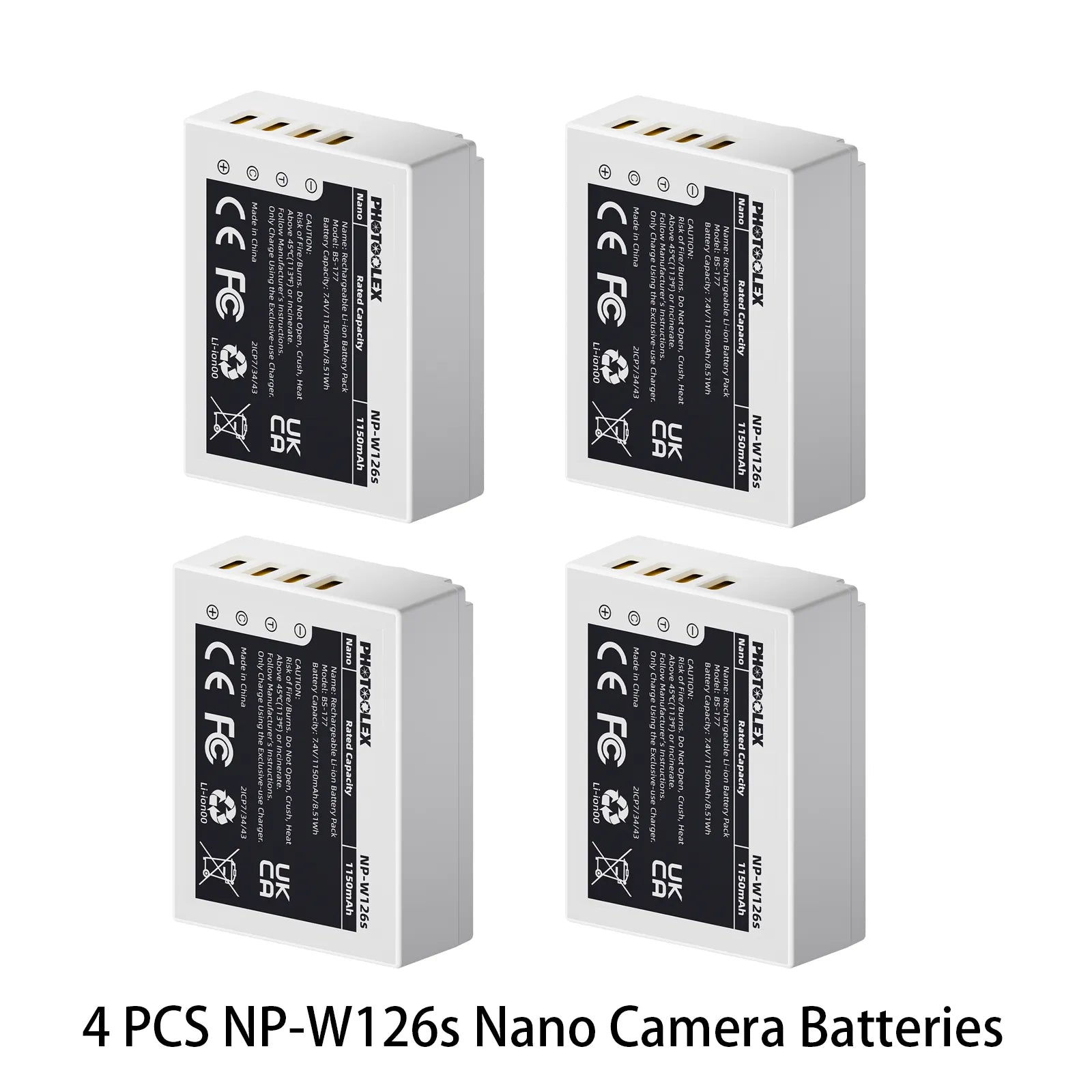 PHOTOOLEX BB Series Nano Camera Battery - Photoolex