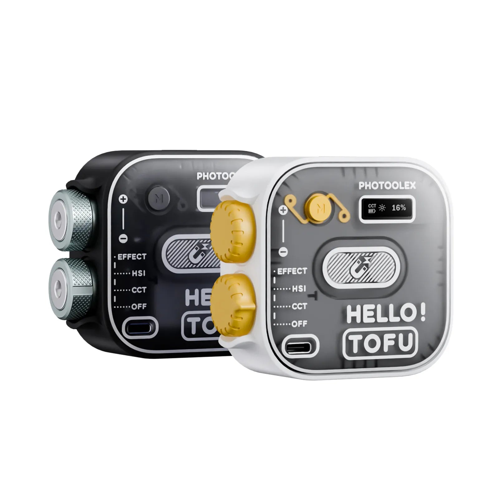 PHOTOOLEX Hello TOFU RGB 便攜式 LED 相機燈 - Photoolex