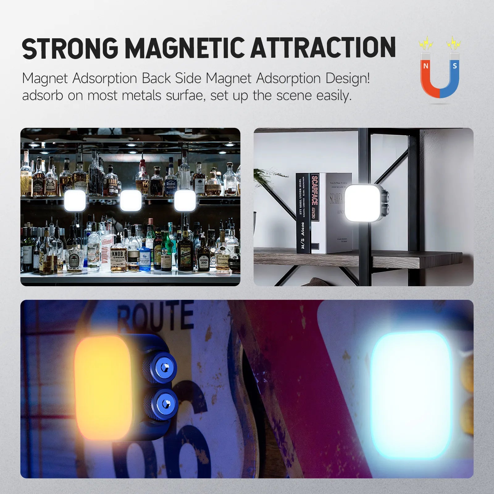 PHOTOOLEX Hello TOFU RGB 便攜式 LED 相機燈 - Photoolex