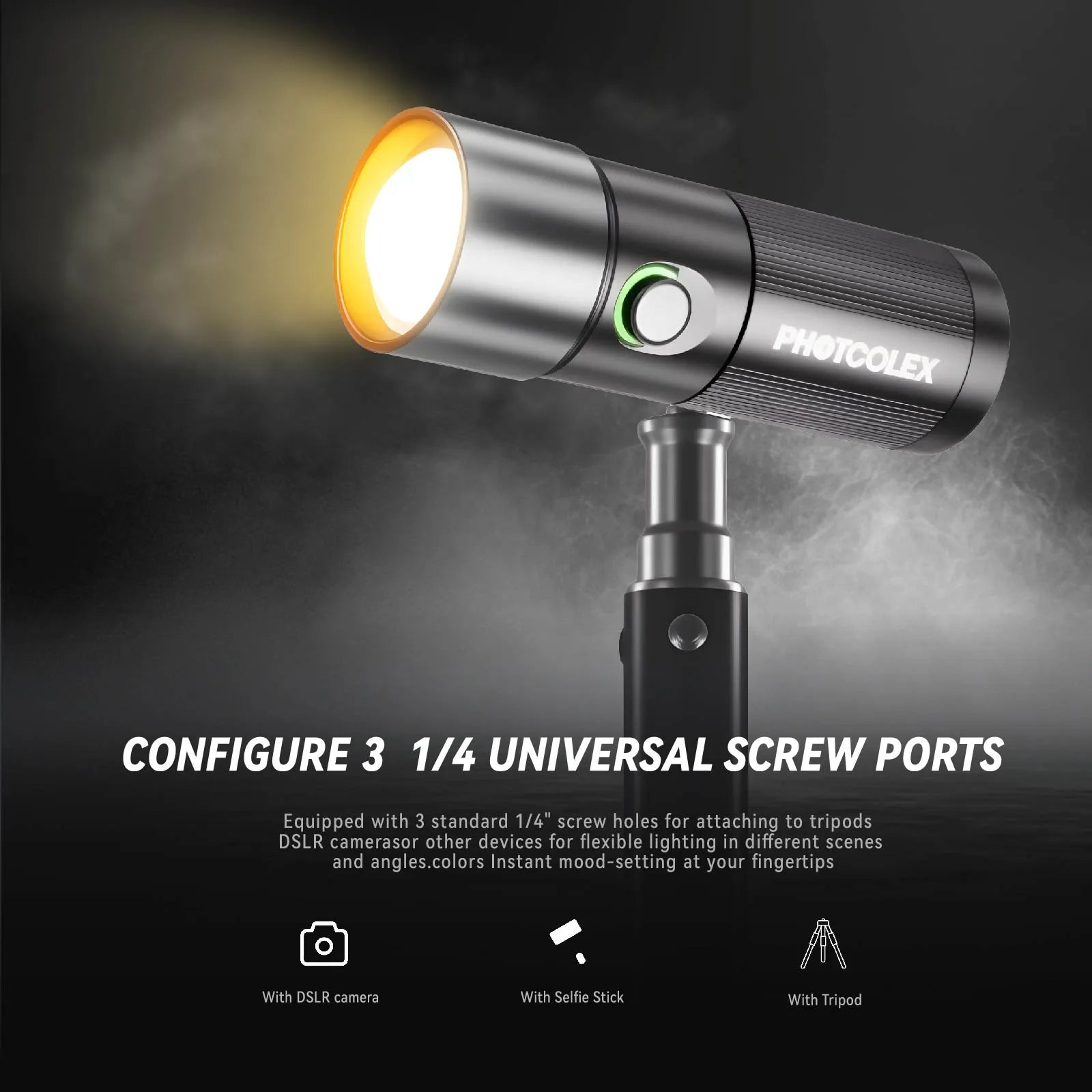 PHOTOOLEX 磁性圖案片四色攝影聚光燈 10W - Photoolex