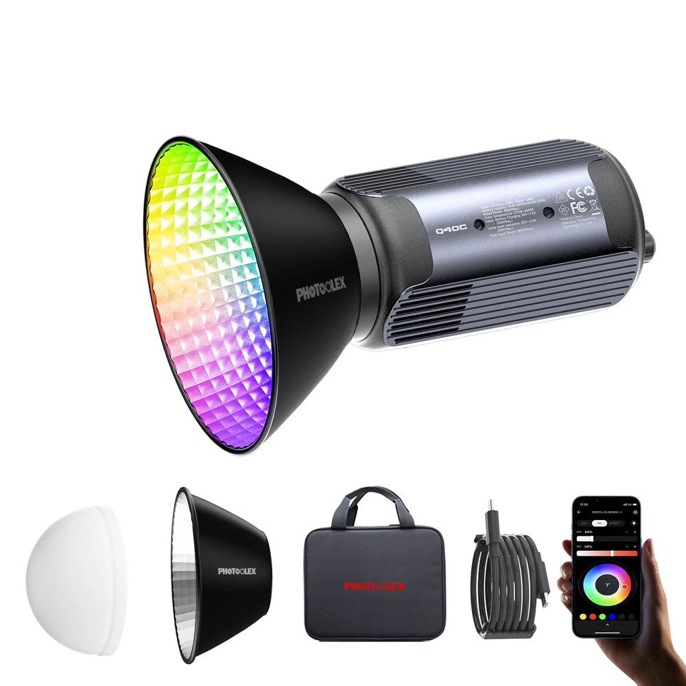 PHOTOOLEX Q40C 45W RGB LED 攝像燈
