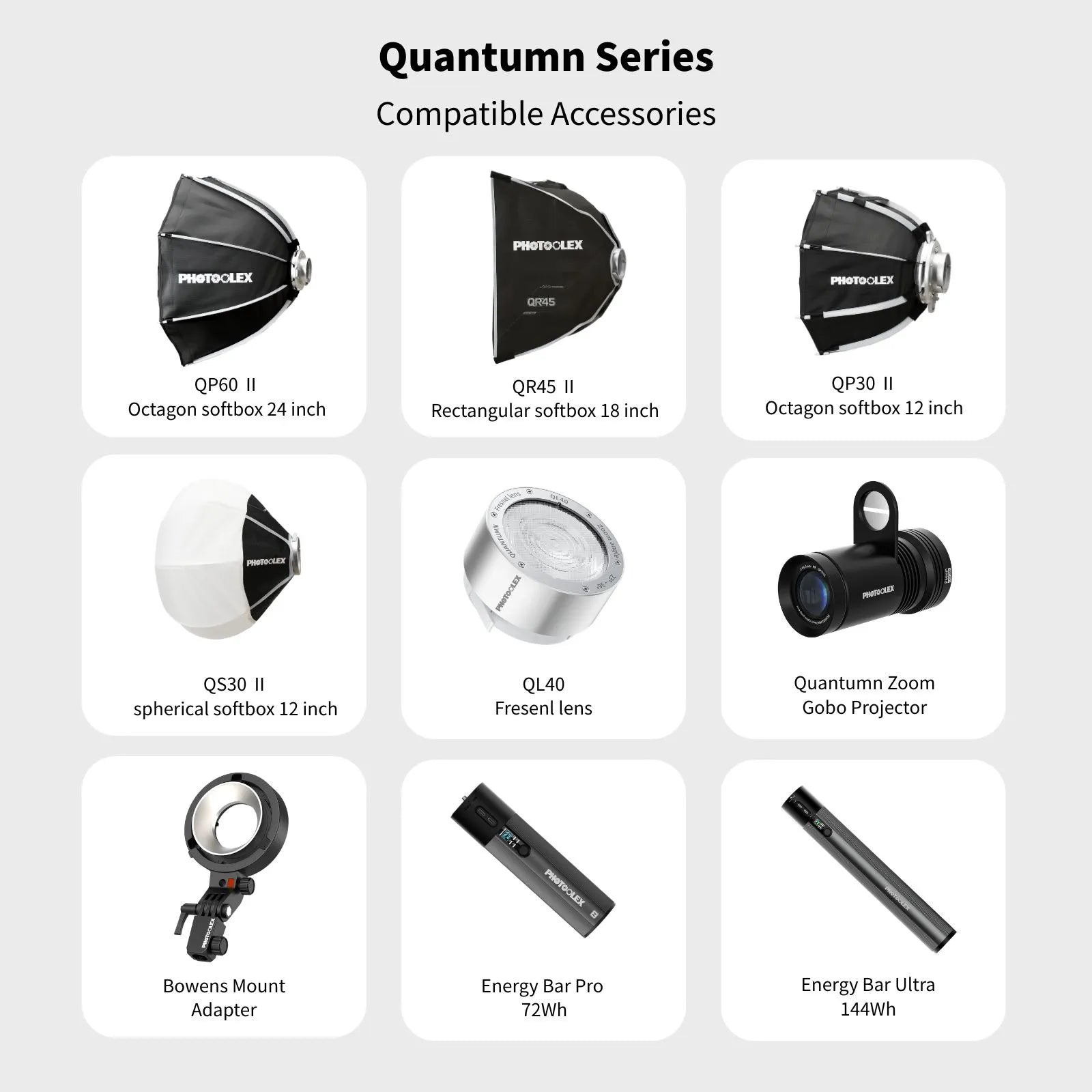 PHOTOOLEX Q40C 40W RGB LED Video Light - Photoolex