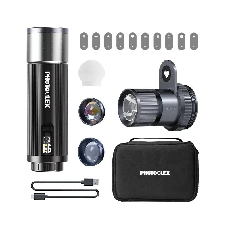 PHOTOOLEX 磁性圖案片四色攝影聚光燈 10W - Photoolex